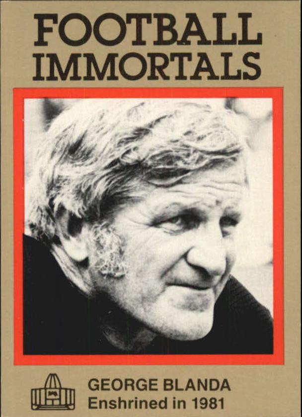 1985-88 Football Immortals #17 George Blanda