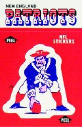 1988 Fleer Team Action Stickers #31 New England Patriots/Logo
