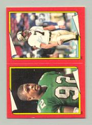 1988 Topps Stickers #284 Reggie White/ 285 Morten Andersen