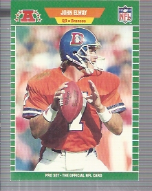 1989 Pro Set #100B John Elway TRADE