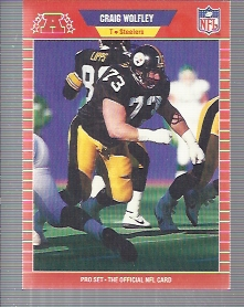1989 Pro Set #476 Craig Wolfley