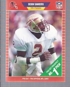 1989 Pro Set #486 Deion Sanders RC