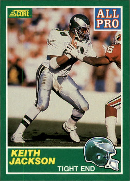 1989 Score #293B Keith Jackson AP COR/(Listed as 88/on card back)