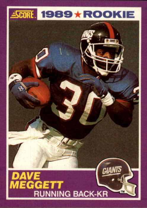 1989 Score Supplemental #428S Dave Meggett RC