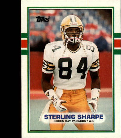 1989 Topps #379 Sterling Sharpe RC