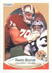 1990 Fleer #1 Harris Barton