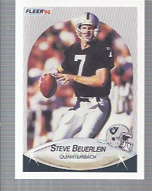 1990 Fleer #251 Steve Beuerlein