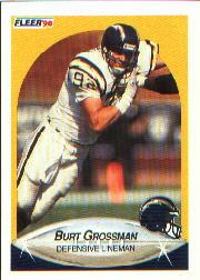 1990 Fleer #308 Burt Grossman