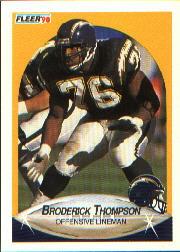 1990 Fleer #315 Broderick Thompson RC