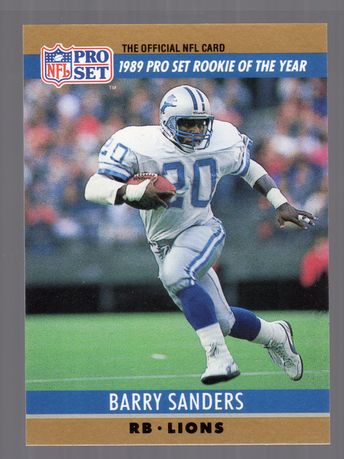 1990 Pro Set #1B Barry Sanders/Rookie of the Year