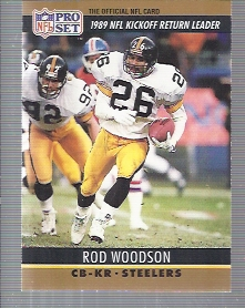 1990 Pro Set #16 Rod Woodson/Kickoff Return Leader