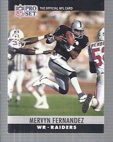 1990 Pro Set #152A Mervyn Fernandez ERR/(Acquired: Free/Agent '87)