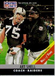 1990 Pro Set #161C Art Shell CO COR/(Born 11/26/46;/small HOF print on front)