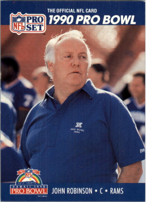 1990 Pro Set #426 John Robinson CO PB