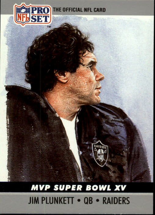 1990 Pro Set Super Bowl MVP's #15 Jim Plunkett