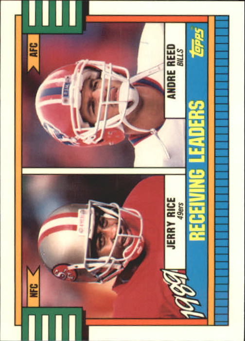 1990 Topps Tiffany #431 Jerry Rice/Andre Reed LL