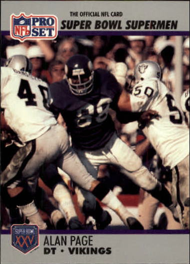 1990-91 Pro Set Super Bowl 160 #86 Alan Page