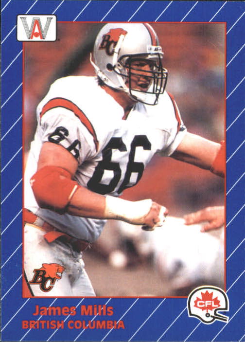 1991 All World CFL #9 James Mills