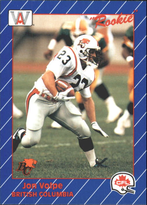 1991 All World CFL #16 Jon Volpe
