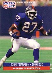 1991 Pro Set Spanish #165 Rodney Hampton