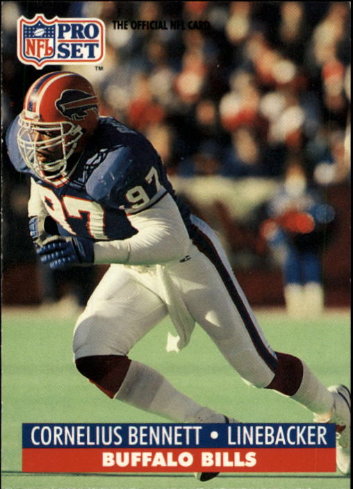 1991 Pro Set #74A Cornelius Bennett/(NFLPA logo on back)