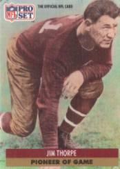 1991 Pro Set #SC3 Jim Thorpe/Pioneers of the Game