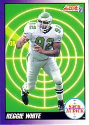 1991 Score #655 Reggie White SA ERR
