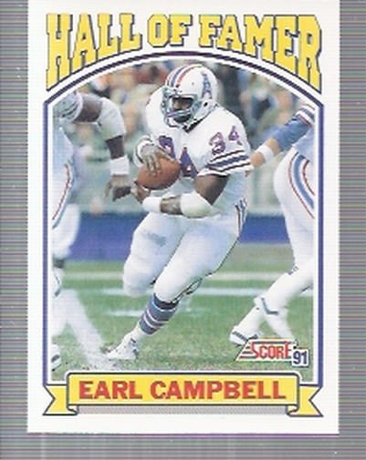 1991 Score #674 Earl Campbell HOF