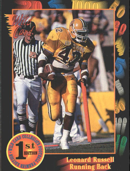 1991 Wild Card Draft #32 Leonard Russell