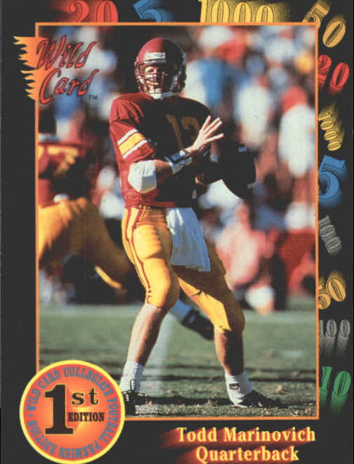 1991 Wild Card Draft #35 Todd Marinovich