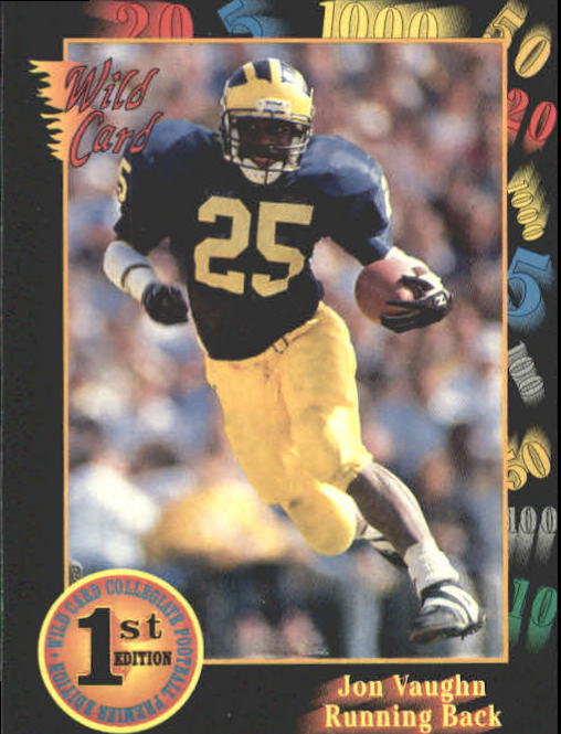 1991 Wild Card Draft #52 Jon Vaughn