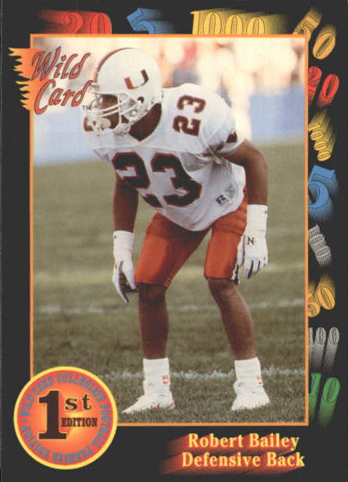 1991 Wild Card Draft #55 Robert Bailey