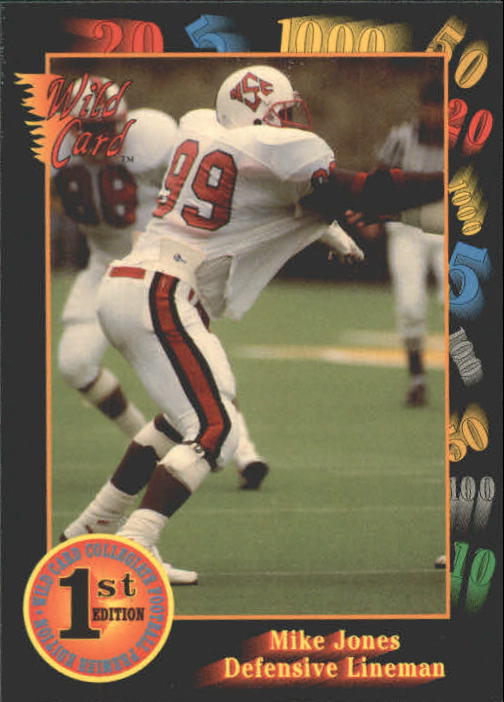1991 Wild Card Draft #83 Mike Jones DE