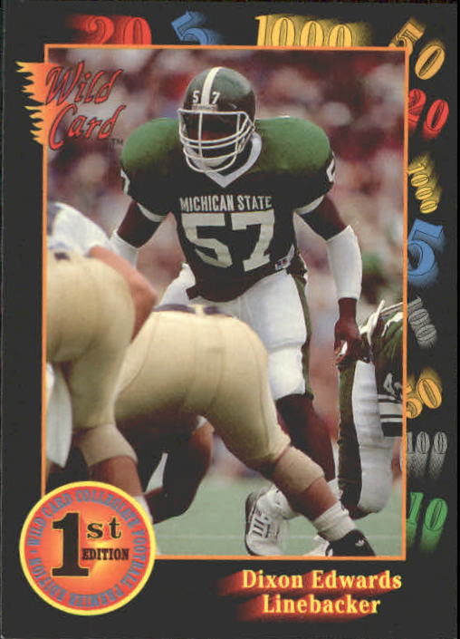 1991 Wild Card Draft #100 Dixon Edwards