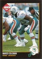 1992 Collector's Edge #180 Marco Coleman RC