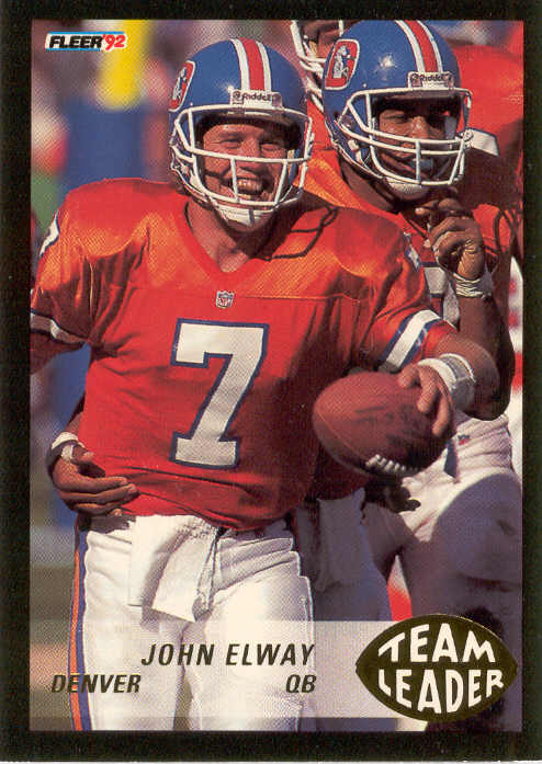 1992 Fleer Team Leaders #16 John Elway