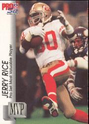 1992 Pro Set Gold MVPs #MVP27 Jerry Rice