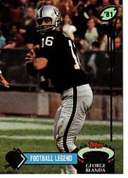 1992 Stadium Club QB Legends #4 George Blanda