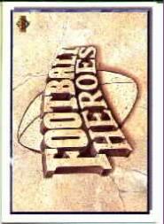 1992 Upper Deck Walter Payton Heroes #NNO Walter Payton/Title Header Card