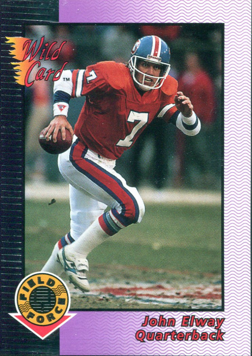1992 Wild Card Field Force Silver #5 John Elway
