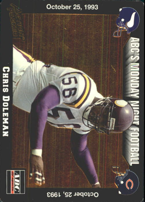 1993 Action Packed Monday Night Football #30 Chris Doleman