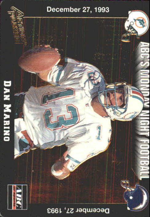 1993 Action Packed Monday Night Football #72 Dan Marino