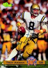 1993 Classic #AU1 Troy Aikman AU/1000