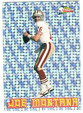 1993 Pacific Silver Prism Inserts #13 Joe Montana