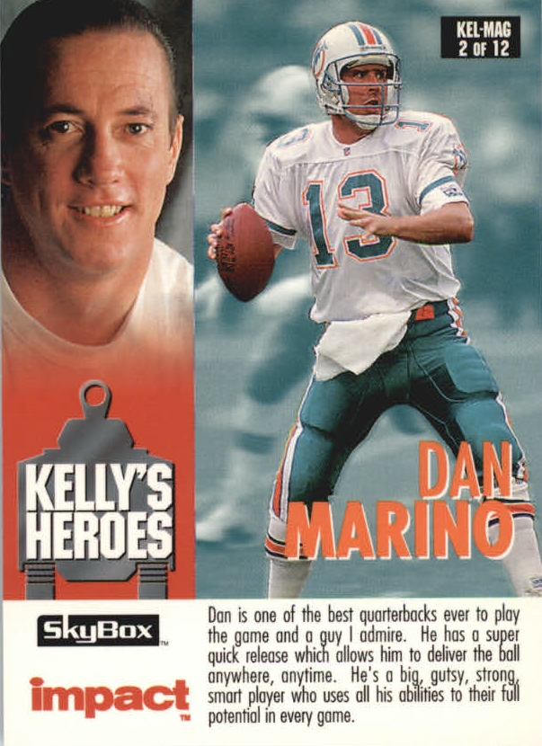 1993 SkyBox Impact Kelly/Magic #2 D.Marino/Jim Kelly