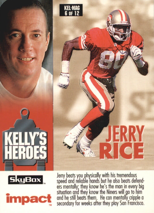 1993 SkyBox Impact Kelly/Magic #6 J.Rice/St.Sharpe