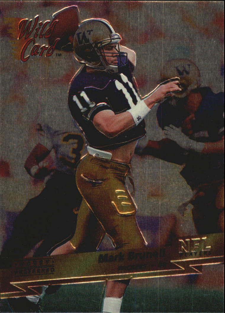 1993 Wild Card Superchrome #135 Mark Brunell RC