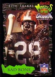 1994 Coke Monsters of the Gridiron #7 Eric Turner