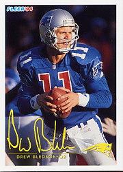1994 FACT Fleer Shell #20 Drew Bledsoe