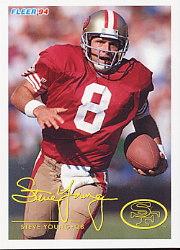 1994 FACT Fleer Shell #27 Steve Young
